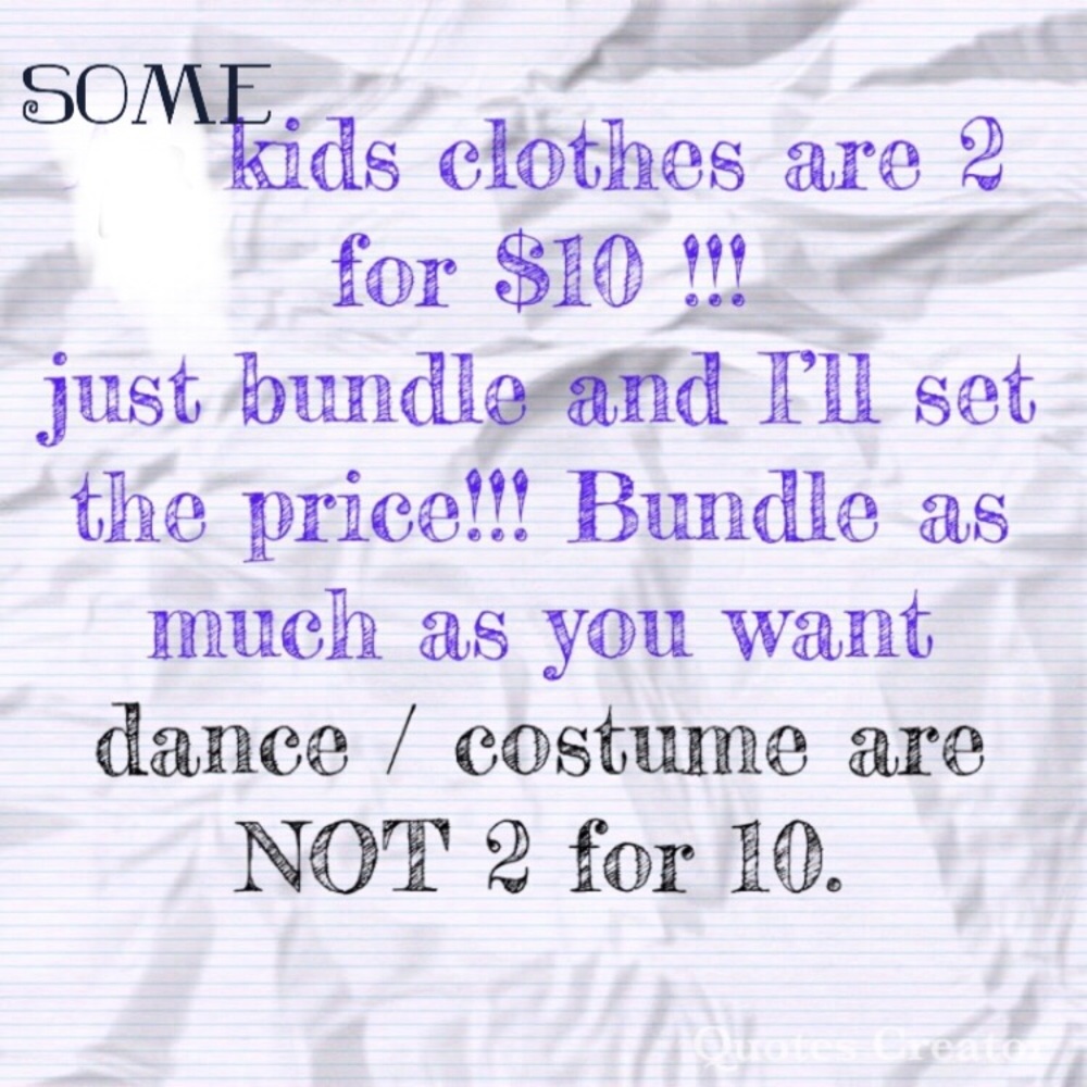 Kids clothes 2 for $10